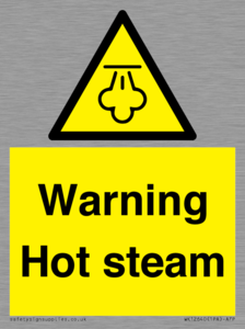 Warning Hot steam